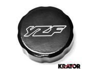 Krator® Motorcycle Fluid Black Reservoir Cap Logo Engraved For 2006 2008 Yamaha YZF R6S