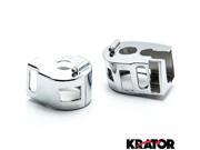 Krator® Chrome Handlebar Switch Housings Control Cover Kit For 2002 2004 Yamaha V Star XVS1100