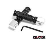Krator® Black Rear Foot Pegs Set Left Right Footrests For 1998 2003 YAMAHA R1 YZF R1
