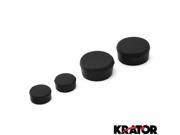 Krator® Black Rubber Motorcycle Frame Fairings Plugs Set For 2007 Yamaha YZF R6 YZF R6