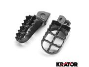 Krator® Yamaha Motocross MX Black Foot Pegs YZ80 YZ125 YZ250 WR200 WR250 and WR500 1987 2001 Dirtbike Foot Rest Stomper Footpegs