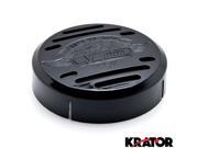 Krator® Round Horn Black Live to Ride Eagle Horn Cover For 2004 2006 Kawasaki Vulcan 800