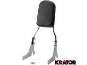 Krator® Sissy Bar Backrest Motorcycle Passenger Seat Pad For 1996 1997 Kawasaki Vulcan 800 Classic VN800