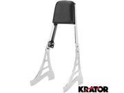 Krator® Sissy Bar Backrest Motorcycle Passenger Seat Pad For 2003 Harley Davidson Sportster 1200 XL1200