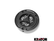 Krator® Black Keyless Gas Cap Logo Twist Off Fuel Tank Cap For Yamaha YZF R6 All Years