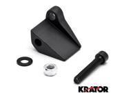 Krator® Black Right Motorcycle Mirror Relocation Adapter For Harley Davidson Dyna Low Rider EFI FXDLI 2005 2006
