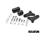 Krator® No Cut Frame Slider Crash Protector Suzuki GSXR 600 750 GSX R Black 2011 2015