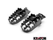 Krator® MX Foot Pegs Motocross Dirt Bike Footrests L R For 2004 2011 KTM 105 SX
