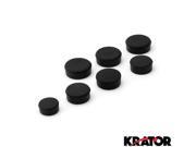 Krator® Black Rubber Motorcycle Frame Fairings Plugs Set For 2006 2012 Kawasaki Ninja ZX14 ZX14R