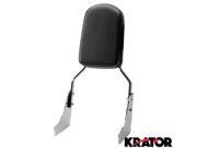 Krator® Sissy Bar Backrest Motorcycle Passenger Seat Pad For Honda Shadow ACE Tourer
