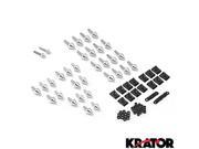 Krator® Motorcycle Spike Fairing Bolts Silver Spiked Kit For 2003 Yamaha YZF R1