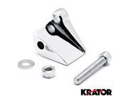 Krator® Chrome Right Motorcycle Mirror Relocation Adapter For Harley Davidson Dyna Super Glide CVO FXDSE 2007