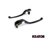 Krator® Brake Clutch Hand Lever Black Replacement Set For 2005 Honda CBR 1000RR Fireblade