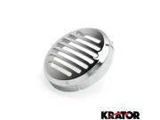 Krator® Motorcycle Cruiser Round Horn Chrome Horn Cover For 1995 2007 Honda Shadow VT 1100 Sabre Aero ACE