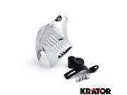 Krator® Chrome Big Twin Horn Cover Stock Cowbell Horns For Harley Davidson CVO Style Footpeg Mount