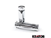 Krator® Motorcycle Hand Grips 1 Inch Handlebar Bars Pair For Harley Davidson Roadking Classic Inj Motorcycle