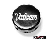 Krator® Motorcycle Fluid Black Reservoir Cap Logo Engraved For 1995 2005 Kawasaki Vulcan 800
