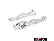 Krator® Chrome Clutch Brake Flame Hand Levers Controls For 1999 2000 Honda CBR 600 F4