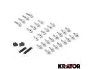 Krator® Motorcycle Spike Fairing Bolts Silver Spiked Kit For 2001 Suzuki GSXR 600