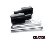 Krator® Black Frame Sliders Delrin Fairing Crash Protector For 2005 Honda CBR 600RR CBR600RR