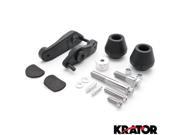 Krator® Black Frame Slider Delrin Fairing Crash Protector For 2009 Yamaha YZF R1