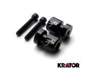 Krator® Black Swingarm Spools Sliders Motorcycle Bobbins For Suzuki GSX R 600 1992 2011