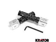 Krator® Black Front Foot Pegs Set Left Right Footrests For 1997 1998 Ducati M900