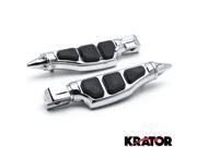 Krator® Stiletto Motorcycle Foot Pegs Footrests Left Right For Kawasaki Vulcan 800 Custom 1995 2005 Rear
