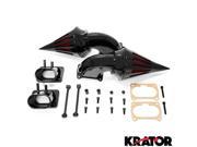 Krator® Black Dual Spike Air Intake Cleaner Plus Filters For 2006 Suzuki Boulevard M109