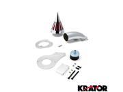 Krator® Motorcycle Chrome Spike Air Cleaner Intake Filter For 1999 UP Honda Shadow 600 VLX600