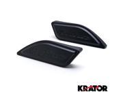 Krator® Black Gas Tank Pad Side Cover Cap Hayabusa Logo For Suzuki Hayabusa GSX1300R Busa 1999 2014