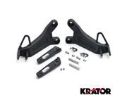 Krator® Honda CBR 600RR 2003 2004 Rear Foot Rests Assembly Kit Fittings Step Brackets Frame Fitting Stay Footrests Step Bracket Assembly