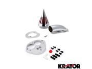 Krator® Motorcycle Chrome Spike Air Cleaner Intake Filter For 2000 2004 Kawasaki Vulcan 1600 Classic
