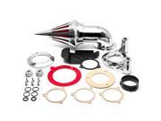 Krator® Chrome Spike Air Cleaner Intake Filter For 2008 2009 Harley Davidson Dyna Touring Models