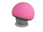 Portable Creative Small Mushroom Style Mini Bluetooth Speaker Pink