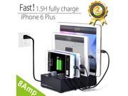 [2016 Version] Avantree Fast Multiple Devices Charging Station 4 Port 40W 8A Smart Charger Universal Docking Cord Organizer For Smartphones Tablets [N
