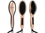 Bestidy Hair Brush Straightening Hair Straightener Electric Heating Ceramic Comb Hair Care Ship From US