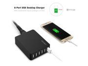 ICH 03QC35 6 USB Ports Charger with One Quick Charge 2.0 Port for Phone Tablet