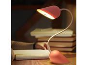 Creative Heart portable lamp Light LED Book Night Light Flexible Gooseneck Built in Rechargeable Battery Accompanying Lights