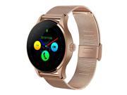 K88H Smart Bluetooth Watch Heart Rate Monitor Stainless Steel Smartwatch MTK2502 Siri Function Gesture Control for IOS/Andriod Rose gold
