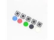 20PCS Tactile Push Button Switch Momentary 12*12*7.3MM Micro switch button 20PCS 5 colors Tact Cap