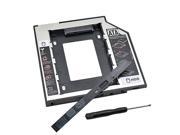 For Laptop CD DVD ROM ODD Optibay Plastic Aluminum Universal SATA3.0 2nd HDD Caddy 9.5mm 2.5 SSD Case HDD Enclosure