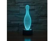 2926 3D Bowling Gutterball LED Lamp Atmosphere lamp 7 Color Changing Visual illusion LED Decor Lamp