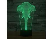 3D Atmosphere lamp 7 Color Changing Visual illusion LED Decor Lamp Elephant Home Table Decoration for Child Gift