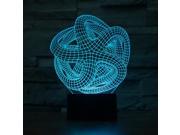 3D Atmosphere lamp Abstraction 6 7 Color Changing Visual illusion LED Decor Lamp Home Table Decoration for Child Gift