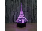 3D Atmosphere lamp 7 Color Changing Visual illusion LED Decor Lamp Eiffel Tower Home Table Decoration for Child Gift