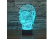 3D Atmosphere lamp 7 Color Changing Visual illusion LED Decor Lamp Buddha Home Table Decoration for Child Gift