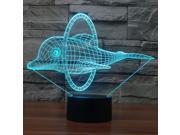3D Atmosphere lamp 7 Color Changing Visual illusion LED Decor Lamp Dolphin Home Table Decoration