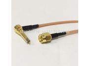 New SMA Male plug To MS156 Right Angle Connector RG316 Coaxial Cable pigtail 15CM 6 Adapter for huawei e173 e1550