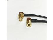 New Connector SMA Female Jack nut Right Angle Switch SMB Female Jack Right Angle RG174 Cable 20CM 8 Adapter Wholesale Fast Ship